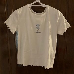 Hollister White Baby Tee